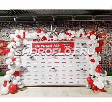 Оформление баннера 2х3 гирляндой