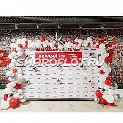 Оформление баннера 2х3 гирляндой