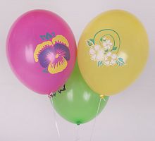 Шары Ассорти с Цветами 30см