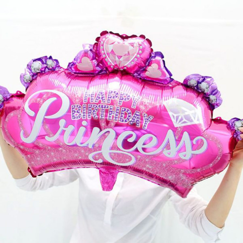 Шар Корона Happy Birthday Princes 70см
