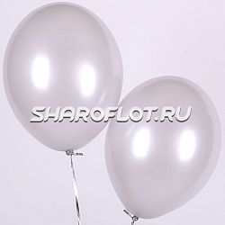 Шар Серебро перламутр 30см