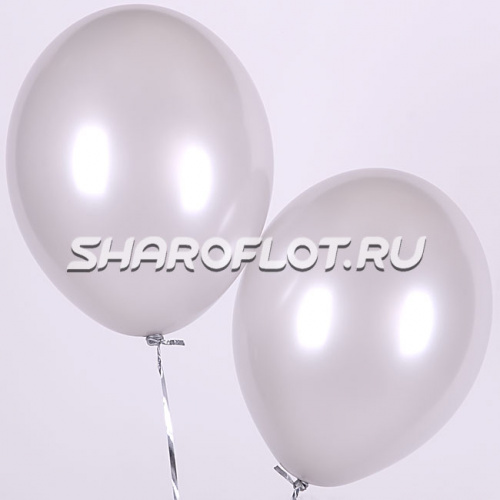 Шар Серебро перламутр 30см