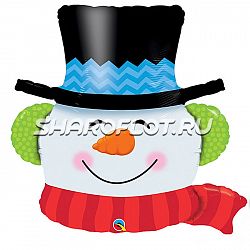 Шар Голова Снеговика 90см