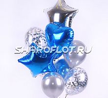 Набор синий с серебром