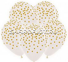 Шары прозрачные конфетти, 30см