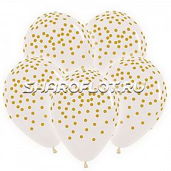 Шары прозрачные конфетти, 30см