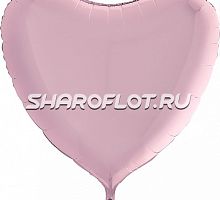 Шар Сердце Светло-розовое 80см