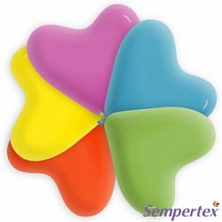 Шары Сердце Тропическое Ассорти 30см