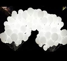 Светящиеся белые шары 30см