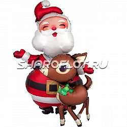 Ходячий шар Санта 95см