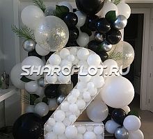 Цифры с шарами внутри