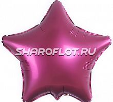 Шар Звезда Бургундия сатин 40см