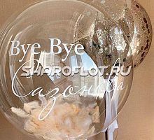 Прозрачный шар "Пока фамилия"