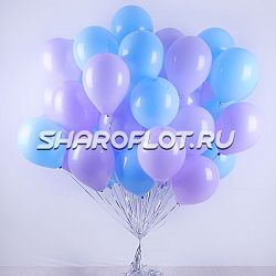 Облако Сиреневых Голубых шаров 30см