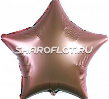 Шар Звезда Медь сатин 40см