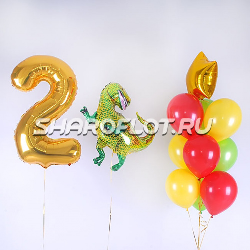 Оформление на 2 года с динозавром Оформление на 2 года с динозавром