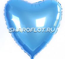 Шар Сердце Голубое 40см