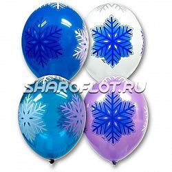 Шары Снежинки Зима, 30см