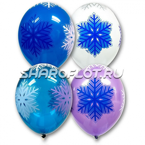 Шары Снежинки Зима, 30см