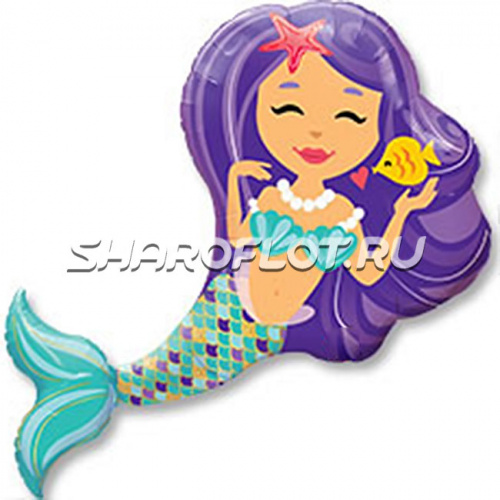 Шар Русалочка 80см