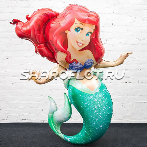 Ходячий шар Русалочка Ариэль 115см