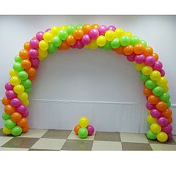 Гирлянда из шаров «Фуксия-Желтый-Зеленый-Оранжевый»