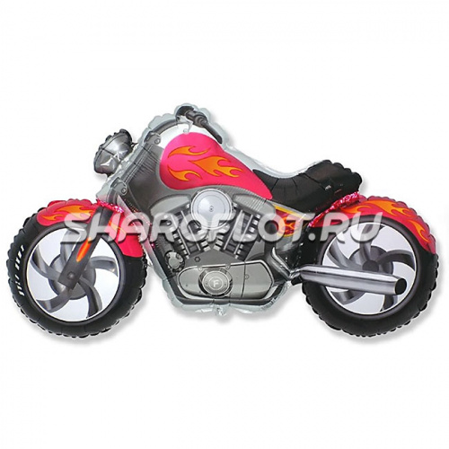 Шар Мотоцикл Чоппер красный 105см