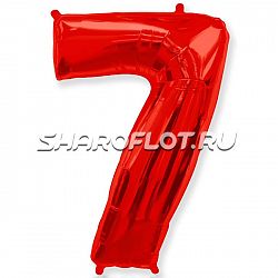Шар Цифра 7 Красная 85см