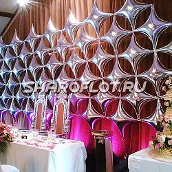 Фотозона из фольгированных шаров "Звездный бал"