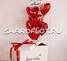 Коробка с сюрпризом шары