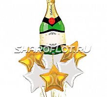 Букет «Шампанское имениннику»