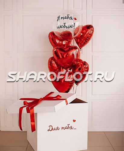 Коробка с сюрпризом шары