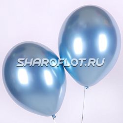 Шар Хром Голубой 30см