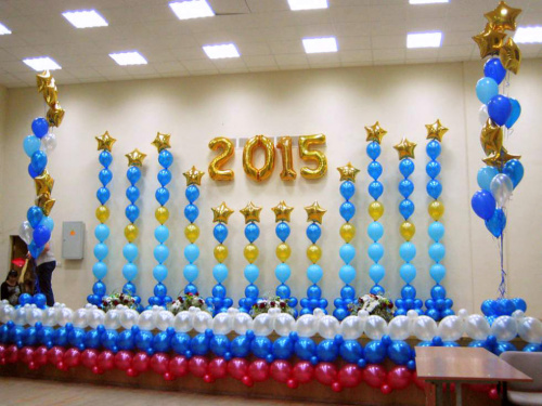 Стена из шаров на выпускной Стена из шаров на выпускной