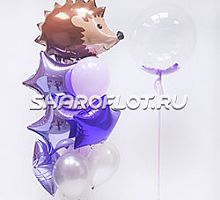 Сет шаров с Ежиком и шариком с перьями