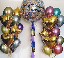 Композиция на день рождения с надписью №9