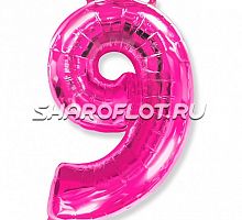 Шар Цифра 9 Фуше 85см
