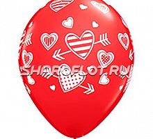 Шары Сердца Амура, 30см