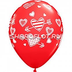 Шары Сердца Амура, 30см