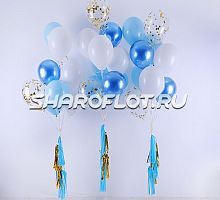 Фонтан с гирляндой