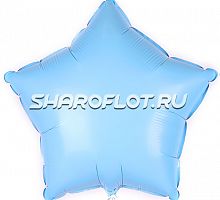 Шар Звезда Макарунс Голубая 40см