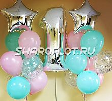 Композиция шаров с цифрой №027