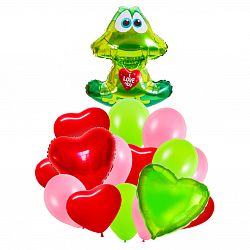 Букет шаров «Влюбленный малыш»