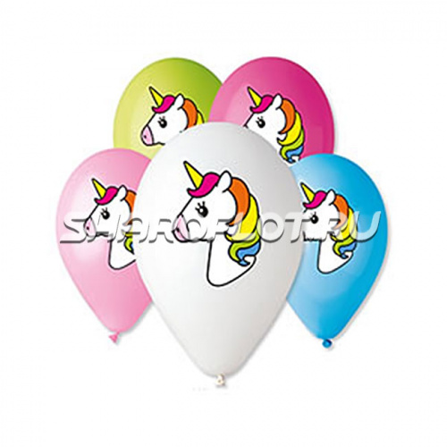 Шары Единорог (голова), 30см