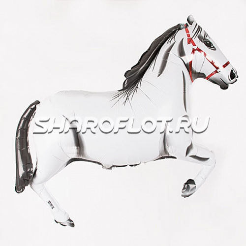 Шар Лошадь (белая), 80см