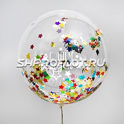 Шар с конфетти и надписью 50см