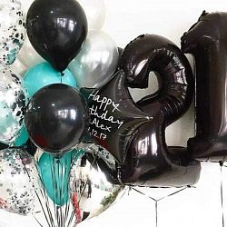 Композиция шаров с цифрой №114