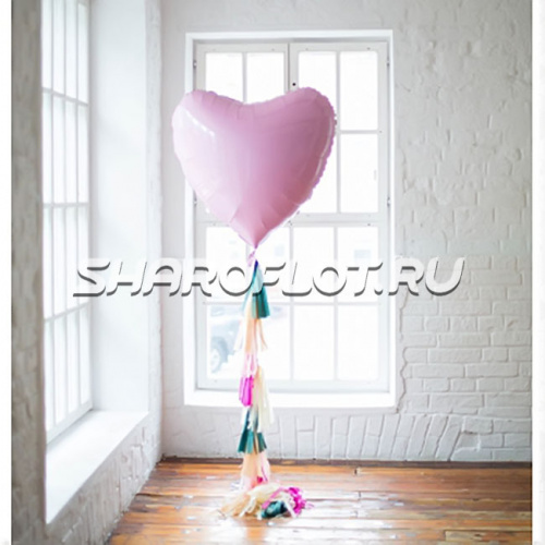Большой шар с тассел гирляндой Сердце фольга Большой шар с тассел гирляндой Сердце фольга