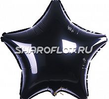Шар Звезда Черная 40см