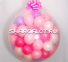Шар-сюрприз с шариками Девочка 70см
